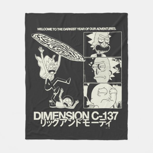 RICK AND MORTY™ | Dimension C-137 Fleece Deken (Voorkant)