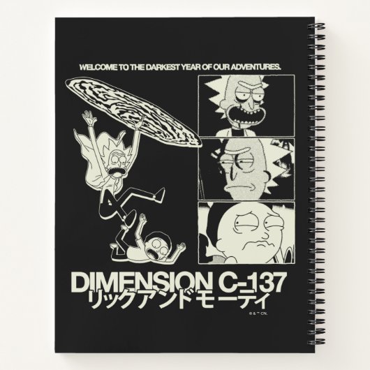 RICK AND MORTY™ | Dimension C-137 Notitieboek (Achterkant)