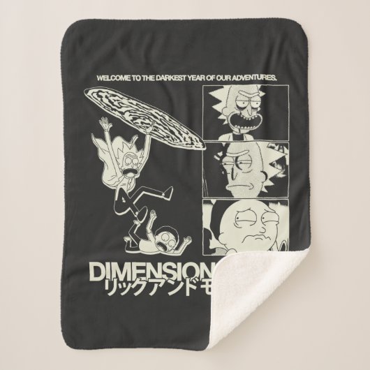 RICK AND MORTY™ | Dimension C-137 Sherpa Deken (Voorkant)
