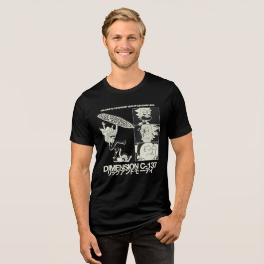 RICK AND MORTY™ | Dimension C-137 Tri-Blend Shirt (Voorkant volledig)