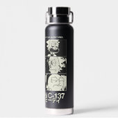 RICK AND MORTY™ | Dimension C-137 Waterfles (Achterkant)