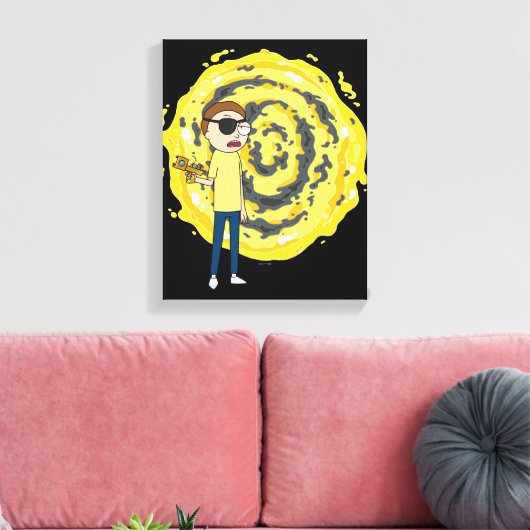 RICK AND MORTY™ | Evil Morty Portal Canvas Afdruk (Insitu (Woonkamer))