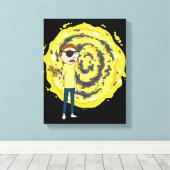 RICK AND MORTY™ | Evil Morty Portal Canvas Afdruk (Insitu (Houten vloer))