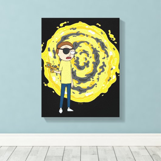 RICK AND MORTY™ | Evil Morty Portal Canvas Afdruk (Insitu (Houten vloer))
