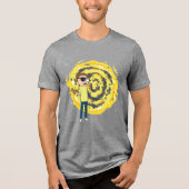 RICK AND MORTY™ | Evil Morty Portal Tri-Blend Shirt (Voorkant)