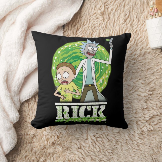 RICK AND MORTY™ | Green Splash Kussen (Deken)