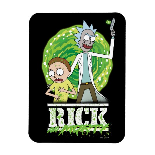 RICK AND MORTY™ | Green Splash Magneet (Verticaal)