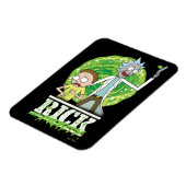 RICK AND MORTY™ | Green Splash Magneet (Linkerzijde)