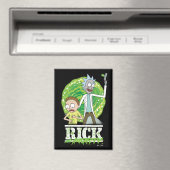 RICK AND MORTY™ | Green Splash Magneet (Insitu (Vaatwasser))
