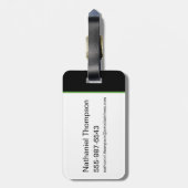 RICK AND MORTY™ | groene splash Bagagelabel (Achterkant verticaal)