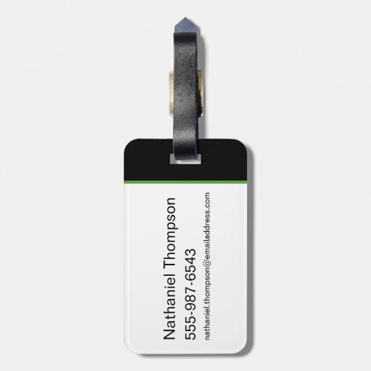 RICK AND MORTY™ | groene splash Bagagelabel (Achterkant verticaal)