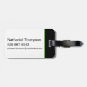 RICK AND MORTY™ | groene splash Bagagelabel (Achterkant horizontaal)