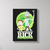 RICK AND MORTY™ | groene splash Canvas Afdruk (Voorkant)
