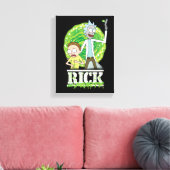 RICK AND MORTY™ | groene splash Canvas Afdruk (Insitu (Woonkamer))