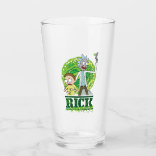 RICK AND MORTY™   groene splash Glas