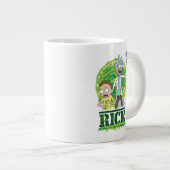 RICK AND MORTY™ | groene splash Grote Koffiekop (Voorkant rechts)