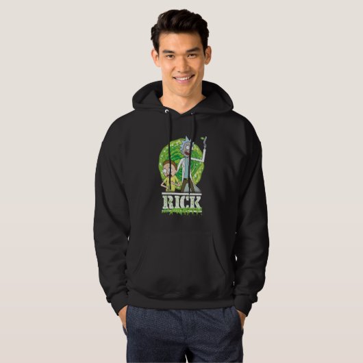 RICK AND MORTY™ | groene splash Hoodie (Voorkant volledig)