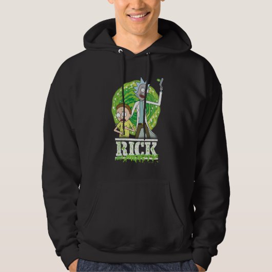 RICK AND MORTY™ | groene splash Hoodie (Voorkant)