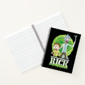 RICK AND MORTY™ | groene splash Notitieboek (Binnen)