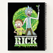 RICK AND MORTY™ | groene splash Notitieboek (Achterkant)