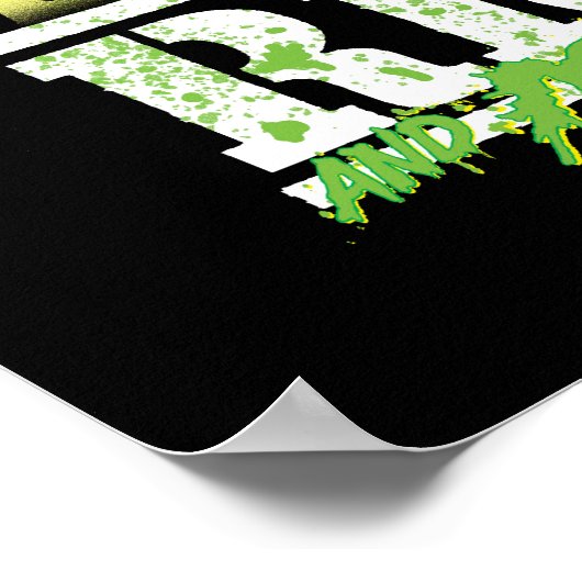 RICK AND MORTY™ | groene splash Poster (Hoek)