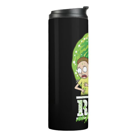 RICK AND MORTY™ | groene splash Thermosbeker (Gedraaid links)