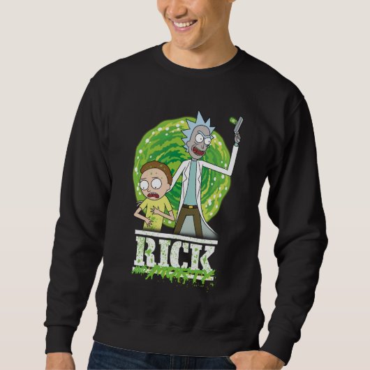 RICK AND MORTY™ | groene splash Trui (Voorkant)