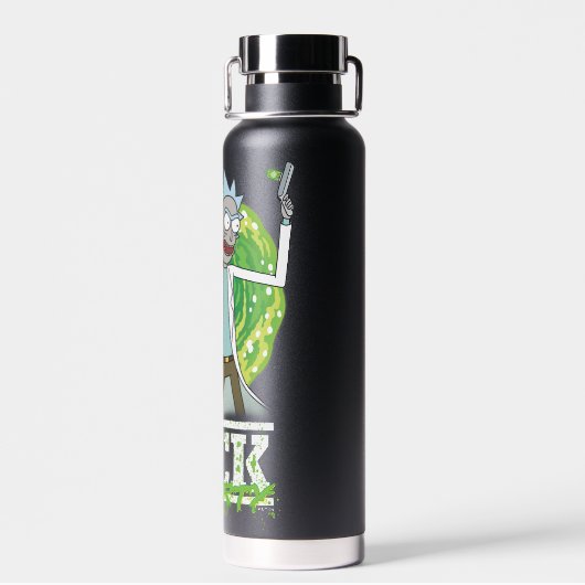 RICK AND MORTY™ | groene splash Waterfles (Achterkant)
