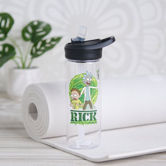 RICK AND MORTY™ | groene splash Waterfles (Links)