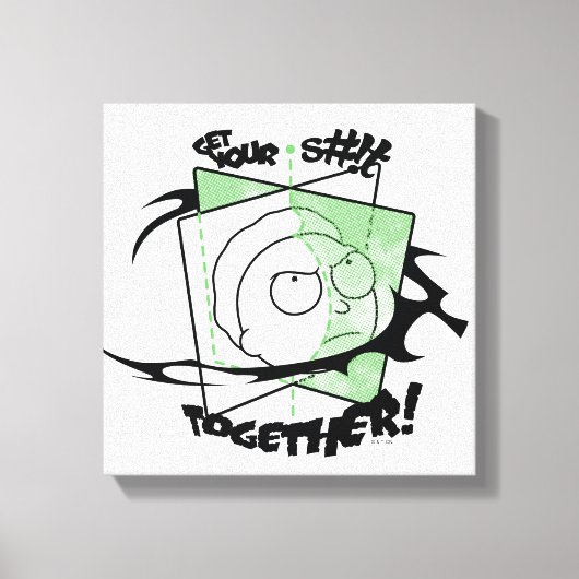 RICK AND MORTY™ | Haal je S#! bij elkaar! Canvas Afdruk (Voorkant)