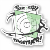 RICK AND MORTY™ | Haal je S#! bij elkaar! Sticker (Voorkant)