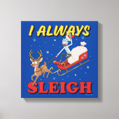 Rick and Morty | I Always Sleigh Canvas Afdruk (Voorkant)