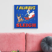 Rick and Morty | I Always Sleigh Canvas Afdruk (Insitu (Woonkamer))