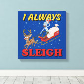 Rick and Morty | I Always Sleigh Canvas Afdruk (Insitu (Houten vloer))