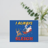Rick and Morty | I Always Sleigh Feestdagenkaart (Staand voorkant)
