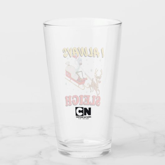 Rick and Morty | I Always Sleigh Glas (Achterkant)