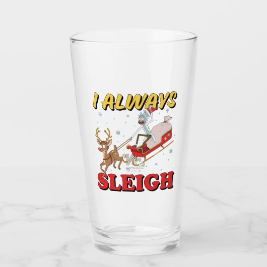 Rick and Morty | I Always Sleigh Glas (Voorkant)