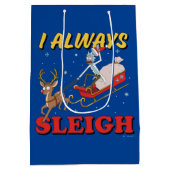 Rick and Morty | I Always Sleigh Medium Cadeauzakje (Achterkant)