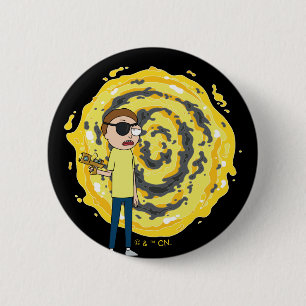 RICK AND MORTY™ Kwaadaardige Morty Portaal Ronde Button 5,7 Cm
