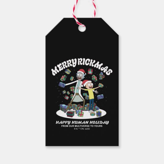 Rick and Morty | Merry Rickmas Presents Cadeaulabel (Voorkant)