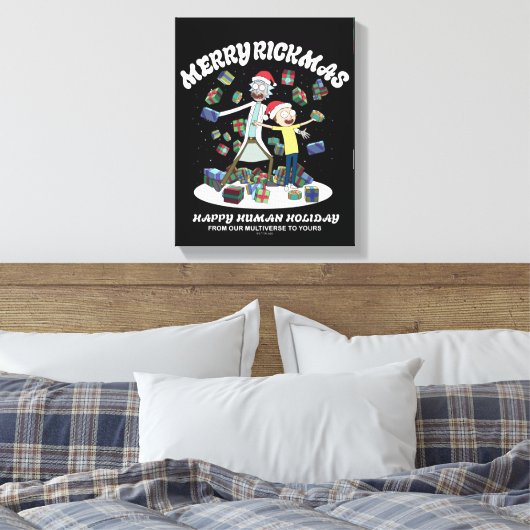 Rick and Morty | Merry Rickmas Presents Canvas Afdruk (Insitu (Slaapkamer))