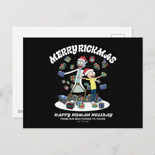 Rick and Morty | Merry Rickmas Presents Feestdagenkaart (Voorkant / Achterkant)