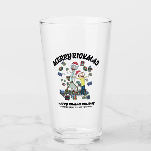 Rick and Morty | Merry Rickmas Presents Glas (Voorkant)