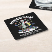 Rick and Morty | Merry Rickmas Presents Kartonnen Onderzetters (Schuin)