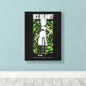 RICK AND MORTY™ | Morty Hugging Rick Canvas Afdruk (Insitu (Houten vloer))