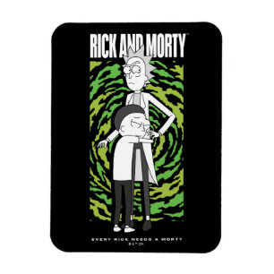 RICK AND MORTY™   Morty Hugging Rick Magneet