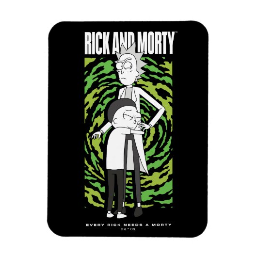 RICK AND MORTY™ | Morty Hugging Rick Magneet (Verticaal)