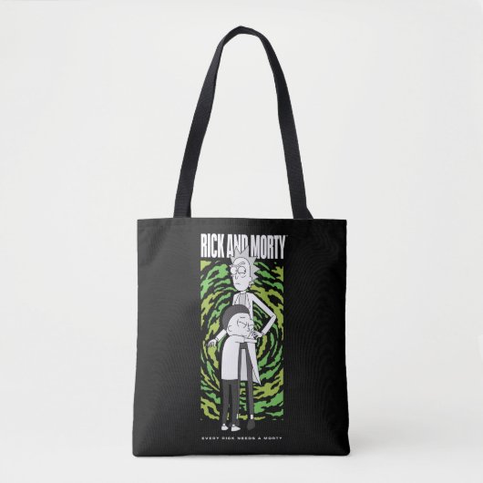 RICK AND MORTY™ | Morty Hugging Rick Tote Bag (Voorkant)