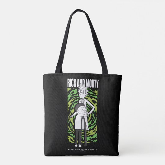 RICK AND MORTY™ | Morty Hugging Rick Tote Bag (Achterkant)