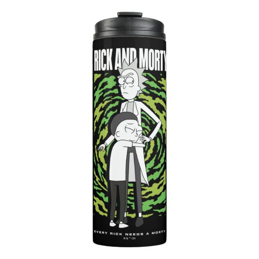 RICK AND MORTY™ | Morty omhelst Rick Thermosbeker (Voorkant)